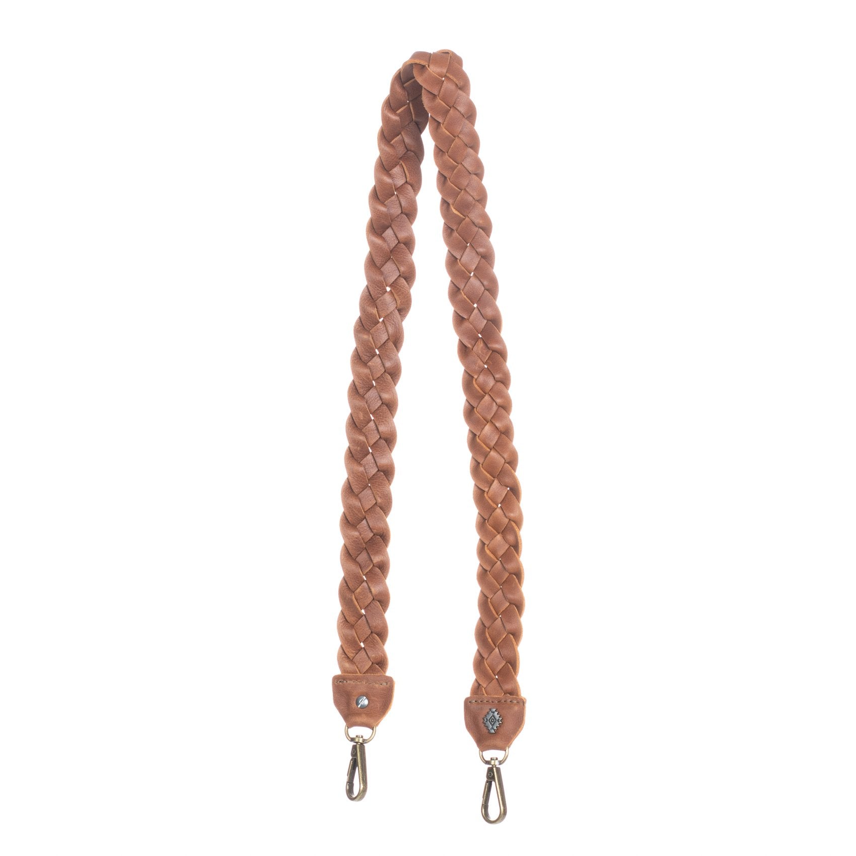 Mcraft® Brown Leather Cross Body Strap Extender 16mm Wide. 