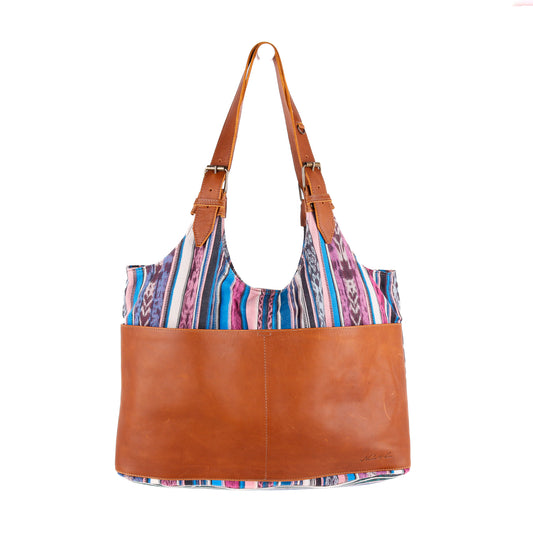 ALEJANDRA BAG - CORTE DE PLAYA - CAFE LEATHER - NO. 10140