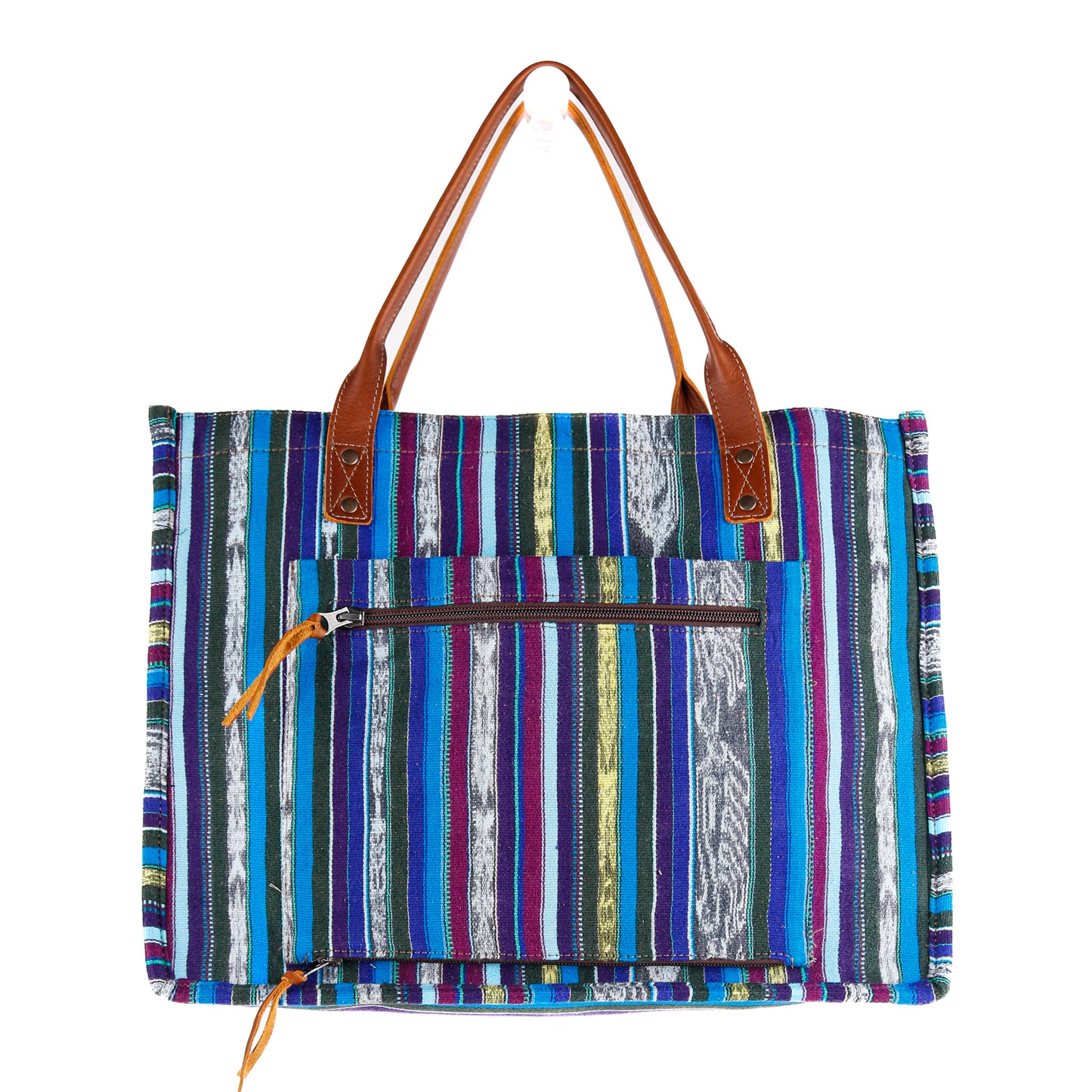 THE PERFECT TRAVEL TOTE - CORTE DE PLAYA - OOAK - CAFE - NO. 10651