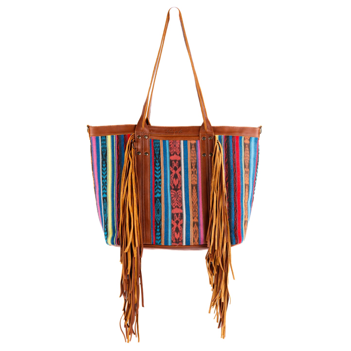 LUCIA FRINGE TOTE - CORTE - CAFE - NO. 10713