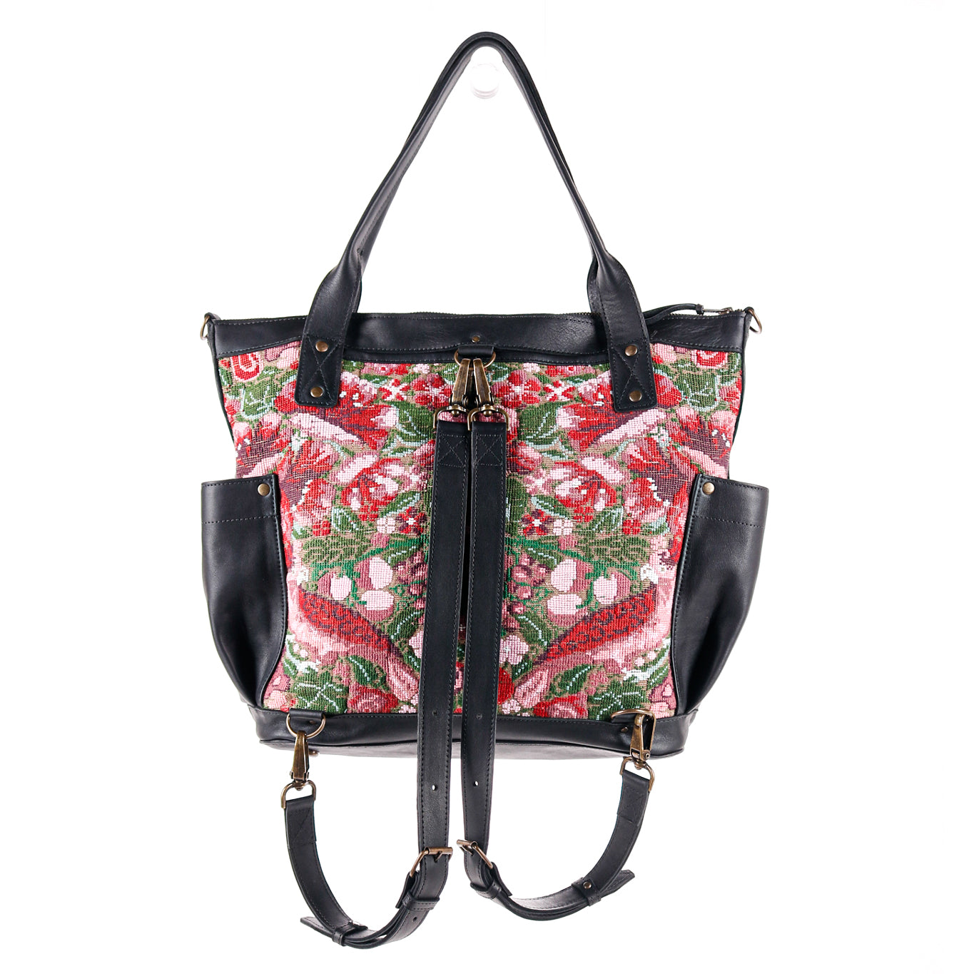 THE PERFECT BAG - OOAK VINTAGE HUIPIL - BLACK - NO. 11670