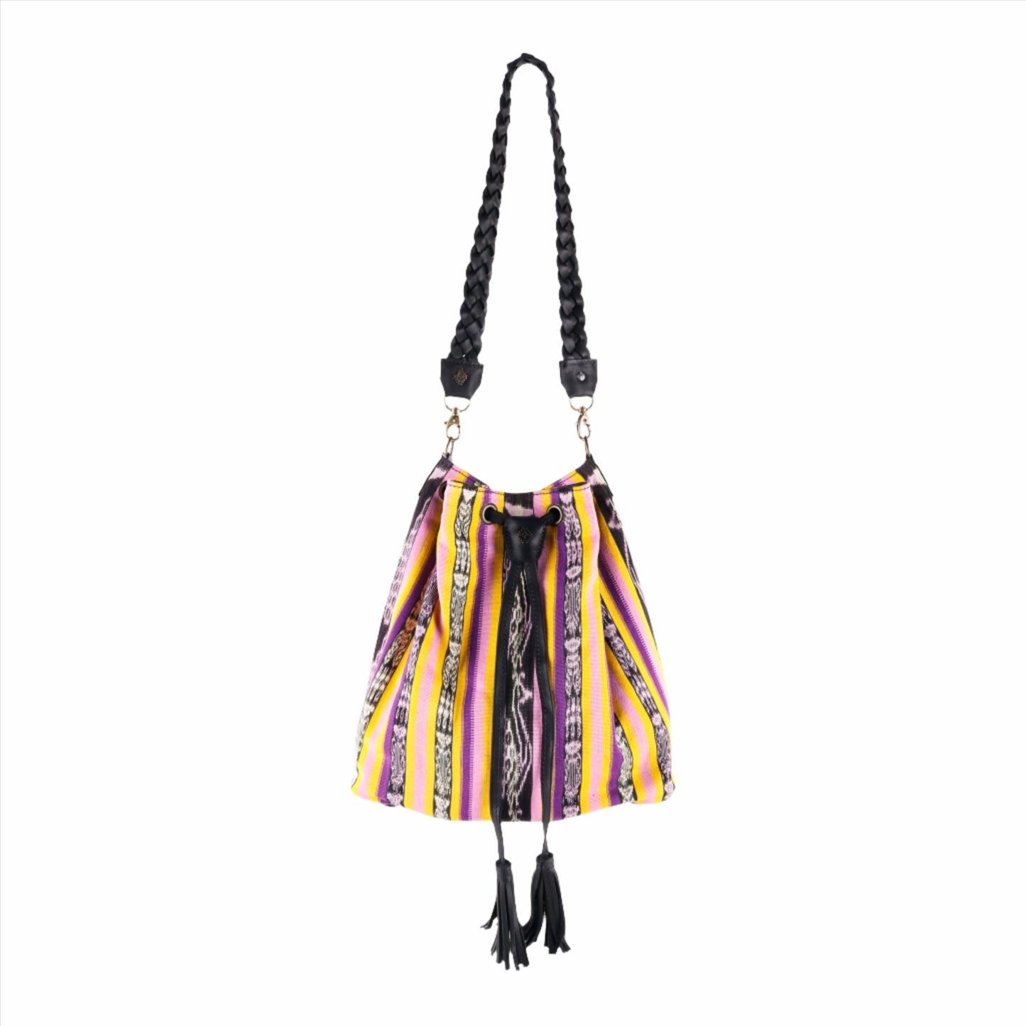 DRAWSTRING BUCKET BAG - CORTE - BLACK - NO. 11890