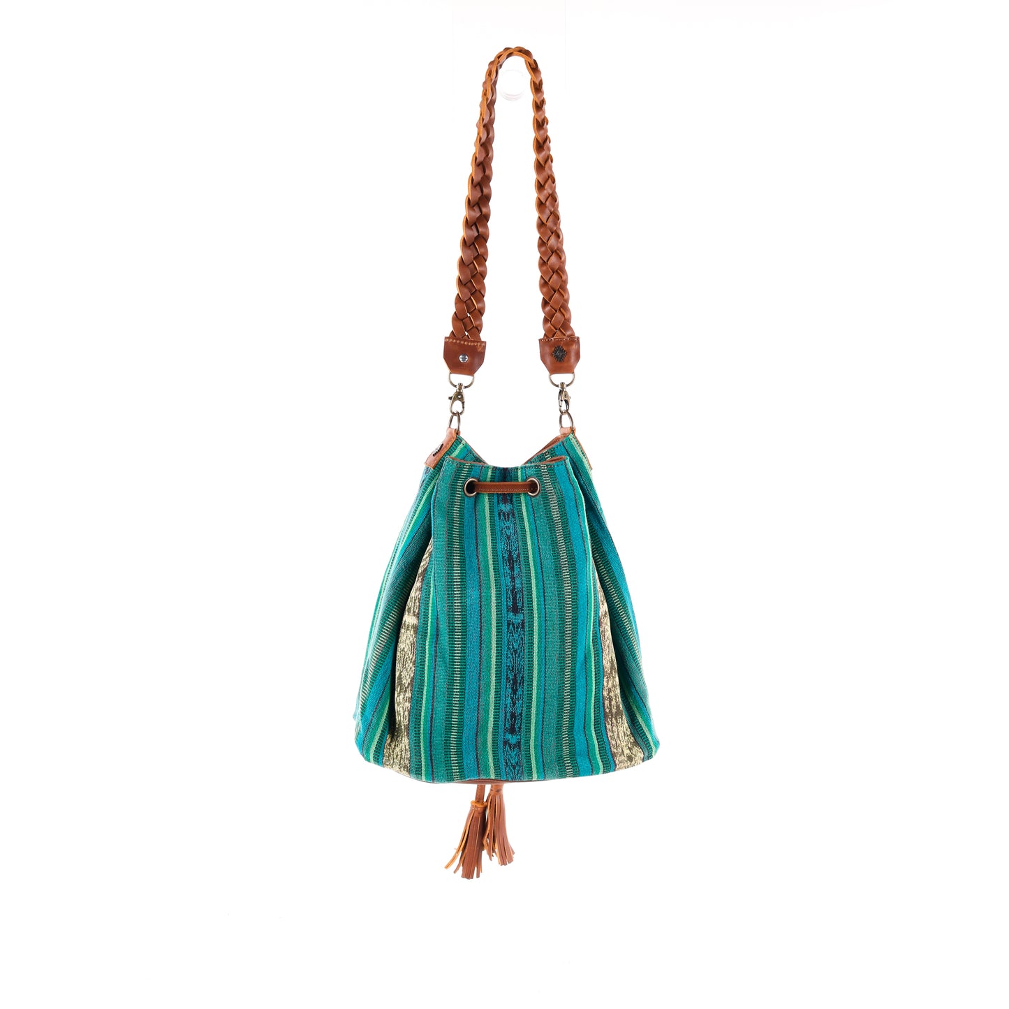 DRAWSTRING BUCKET BAG - CORTE - CAFE - NO. 11899