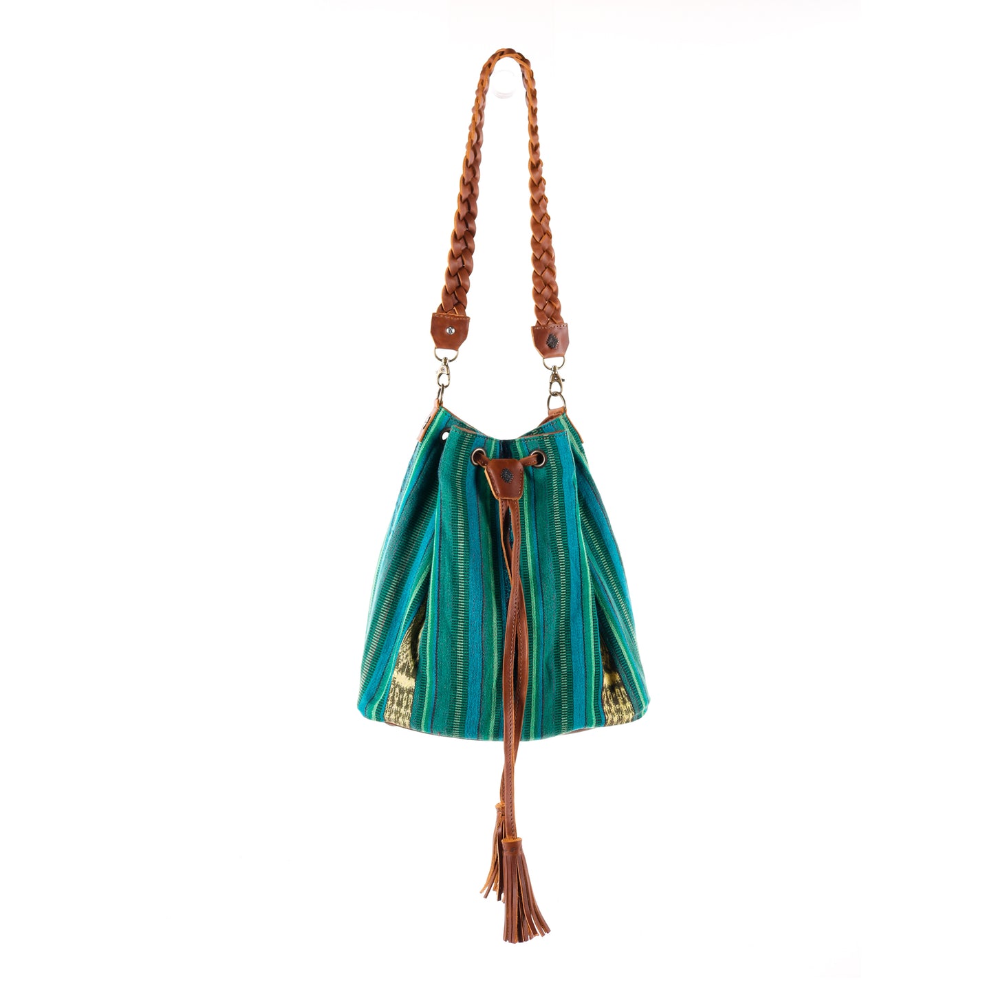 DRAWSTRING BUCKET BAG - CORTE - CAFE - NO. 11899