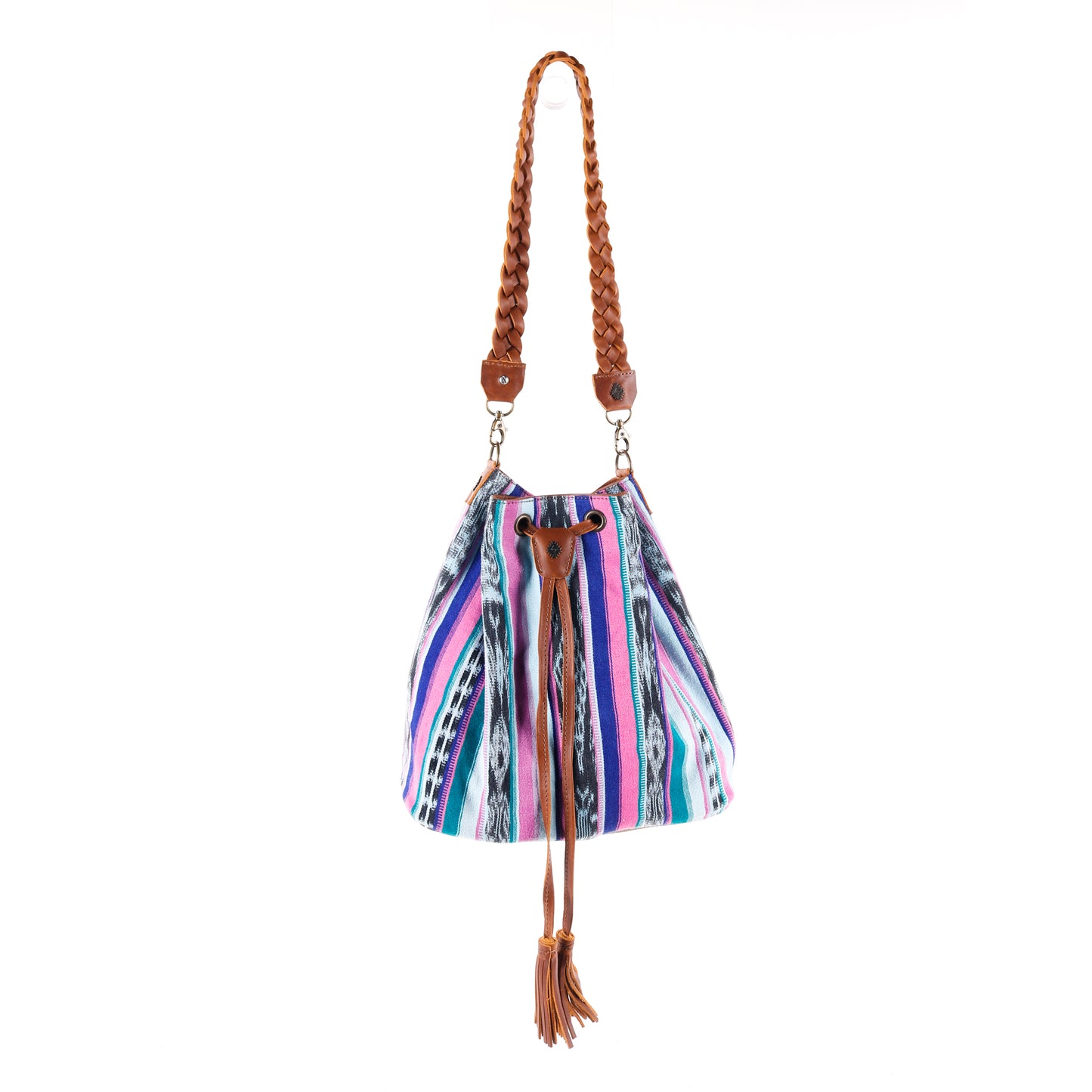 DRAWSTRING BUCKET BAG - CORTE - CAFE - NO. 11903