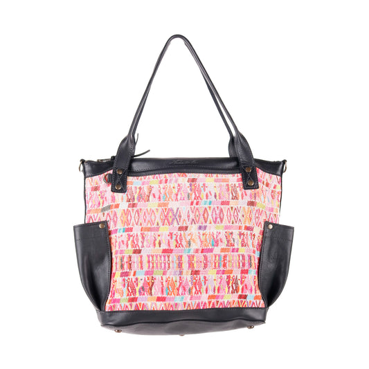 THE MEDIUM PERFECT BAG - OOAK HUIPIL - BLACK - NO. 12694