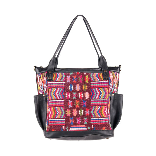 THE MEDIUM PERFECT BAG - OOAK HUIPIL - BLACK - NO. 12699