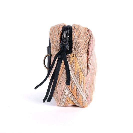 WANDER CROSSBODY BAG - OOAK VINTAGE HUIPIL - BLACK - NO. 12870