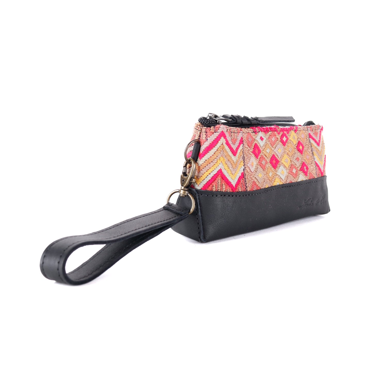 LITTLE BOSS CLUTCH - OOAK HUIPIL - BLACK - NO. 12981