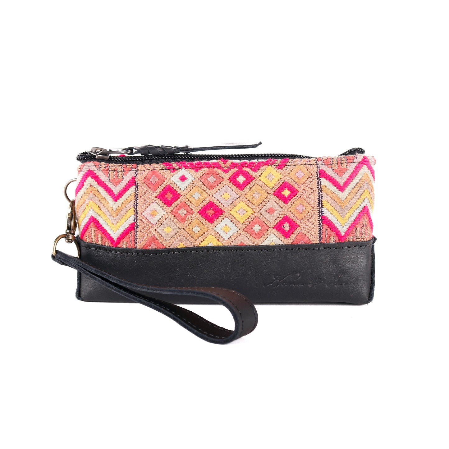 LITTLE BOSS CLUTCH - OOAK HUIPIL - BLACK - NO. 12981