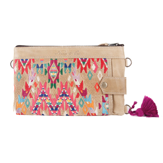 EVERYTHING CLUTCH - OOAK HUIPIL - CAMEL - NO. 13144