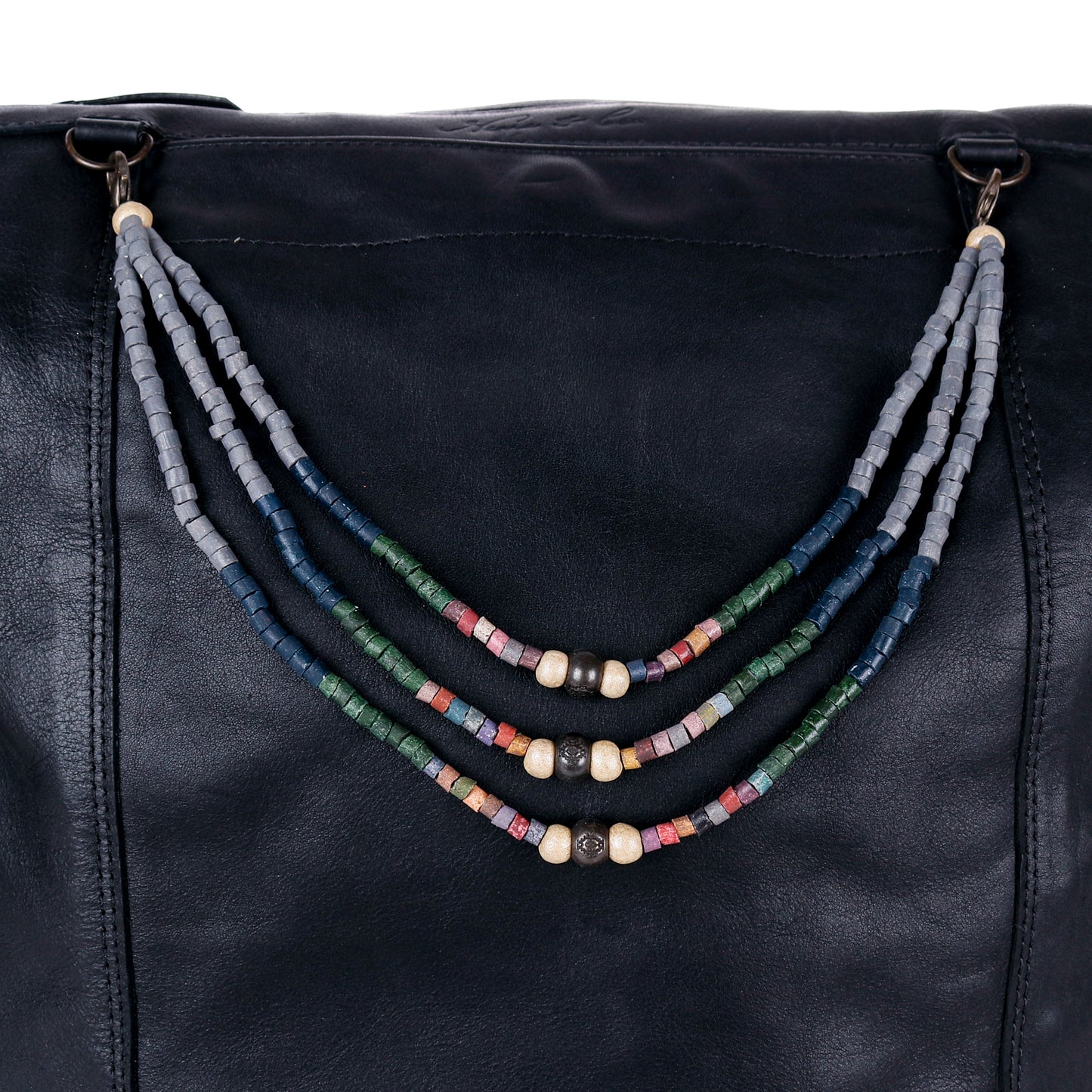 BEADED BAG NECKLACE - NO. 14367