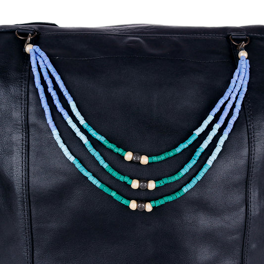 BEADED BAG NECKLACE - NO. 14369