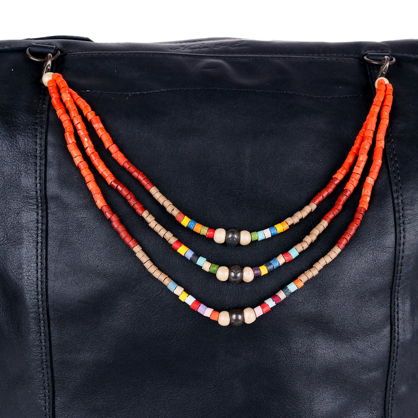 BEADED BAG NECKLACE - NO. 14383