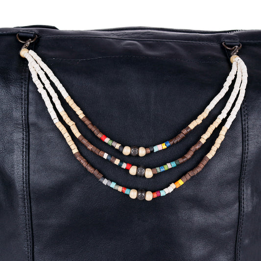 BEADED BAG NECKLACE - NO. 14388