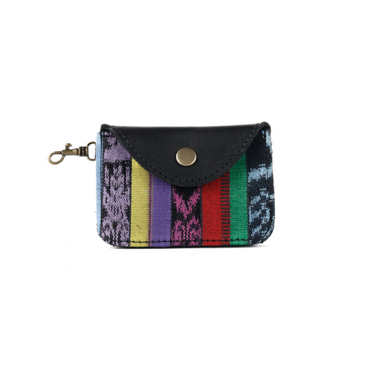 CARD CASE WITH CLASP - CORTE - BLACK - NO. 14514