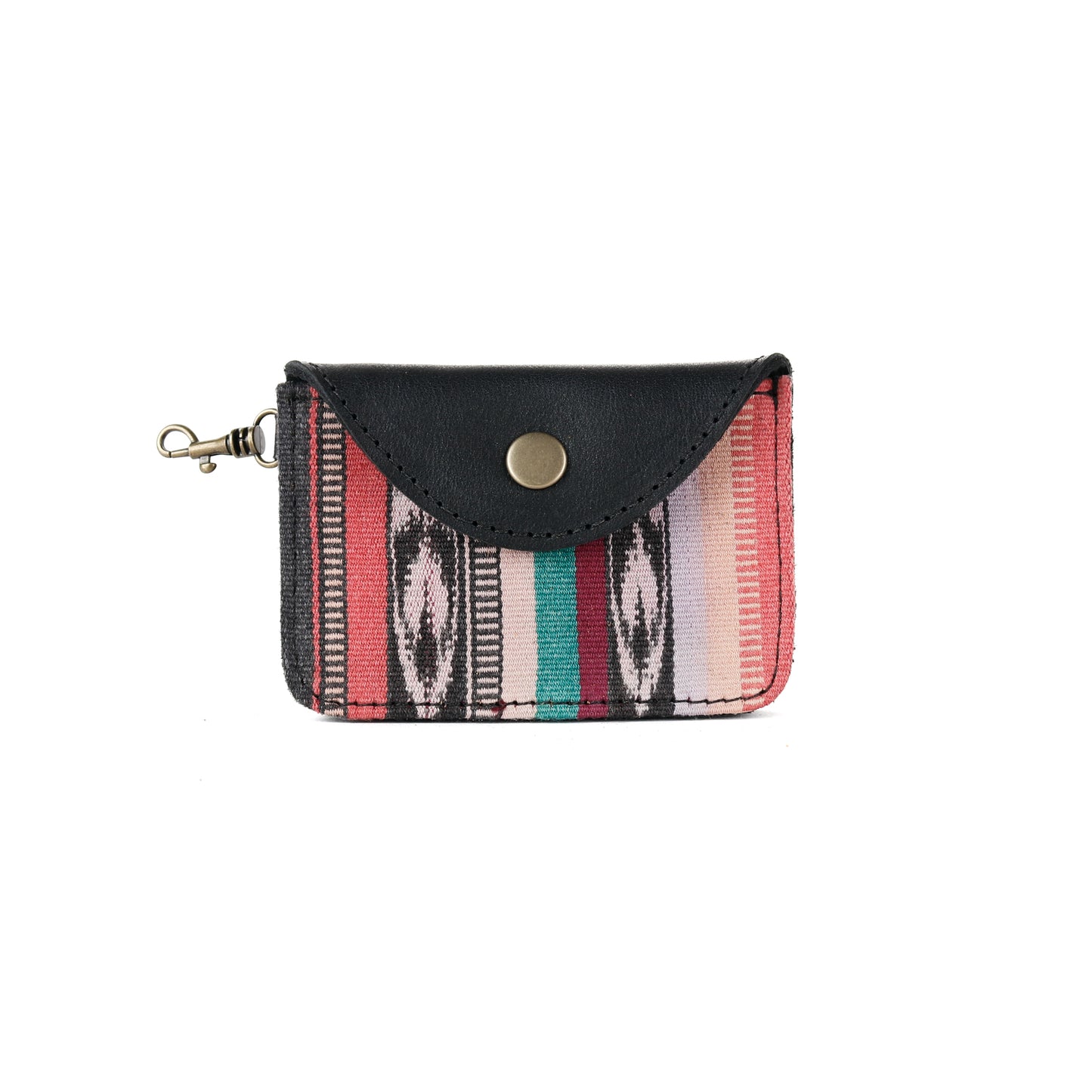 CARD CASE WITH CLASP - CORTE - BLACK - NO. 14515