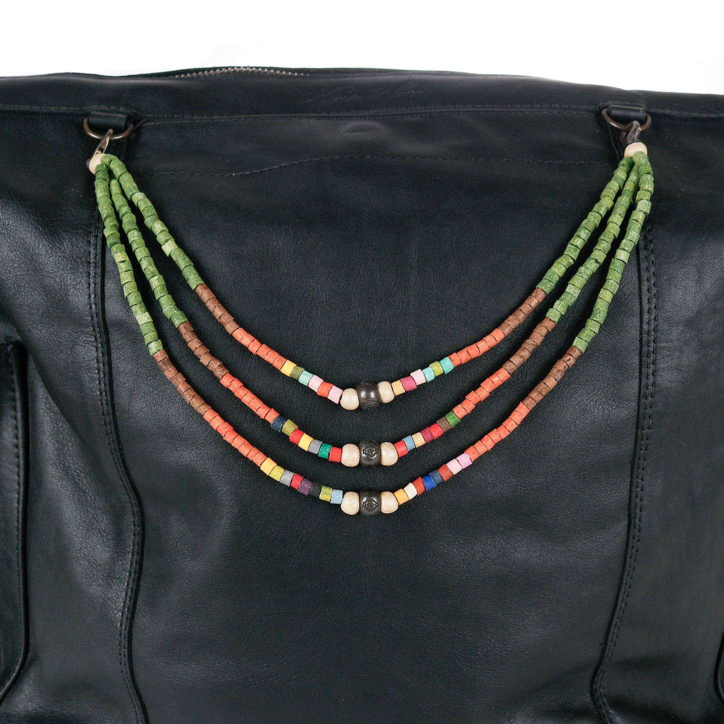 BEADED BAG NECKLACE - NO. 14657