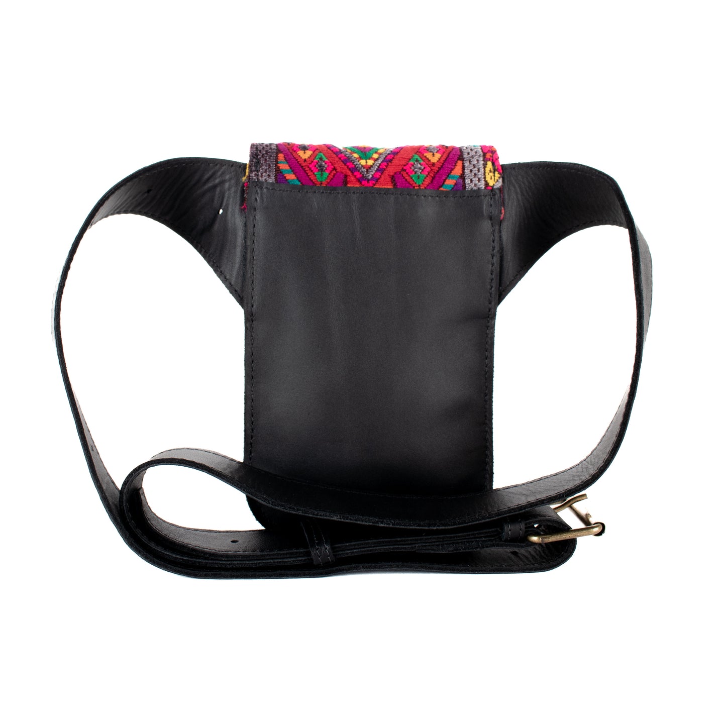 HIP SATCHEL - OOAK HUIPIL - BLACK - NO. 14787