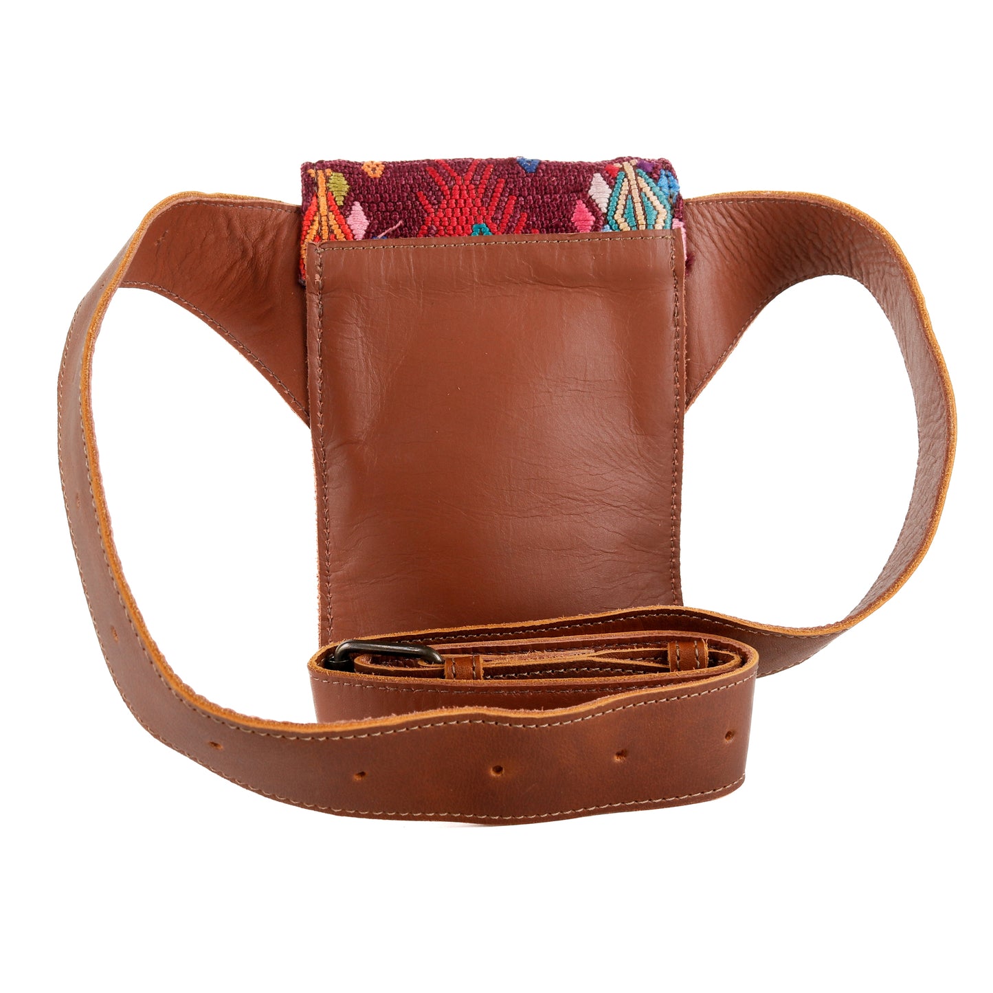 HIP SATCHEL - OOAK HUIPIL - CAFE - NO. 15323