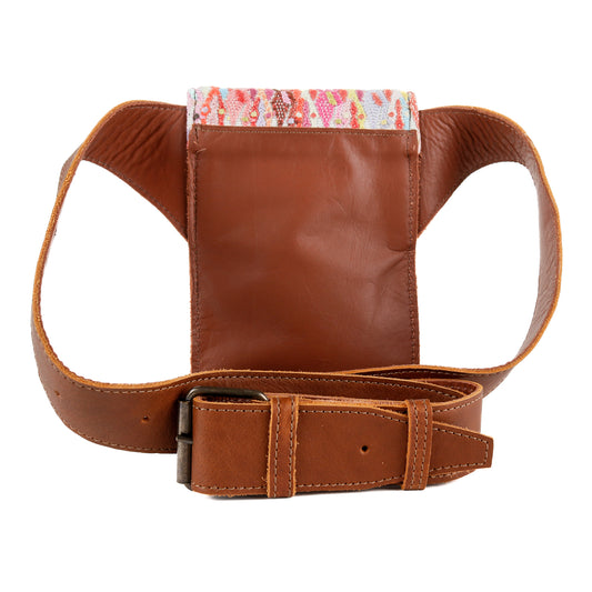 HIP SATCHEL - OOAK HUIPIL - CAFE - NO. 15324