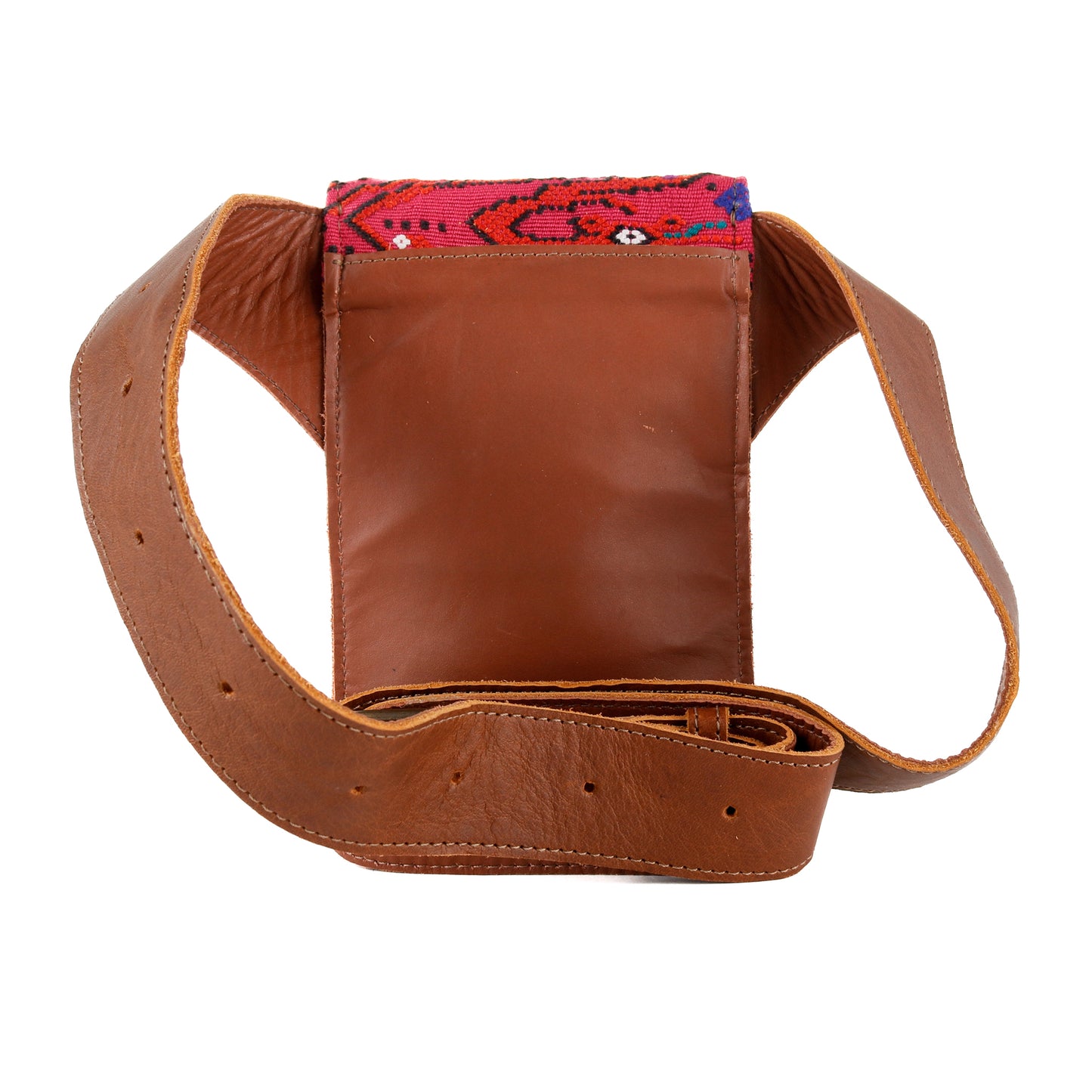 HIP SATCHEL - OOAK HUIPIL - CAFE - NO. 15325