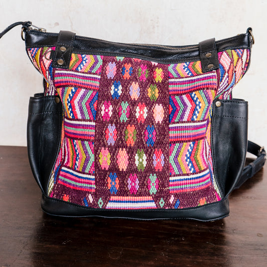 THE MEDIUM PERFECT BAG - OOAK HUIPIL - BLACK - NO. 12699