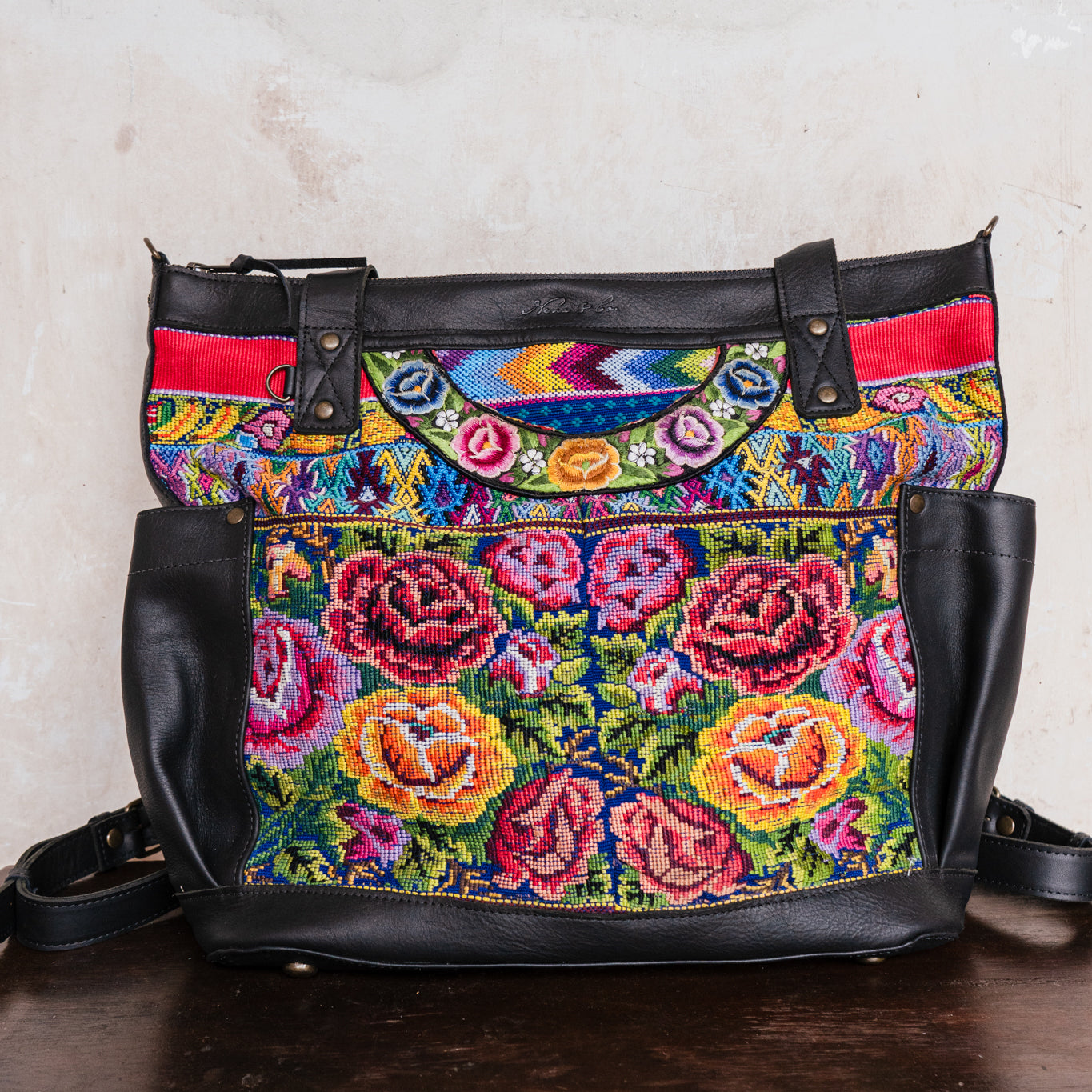 THE PERFECT BAG - OOAK HUIPIL - BLACK - NO. 12688