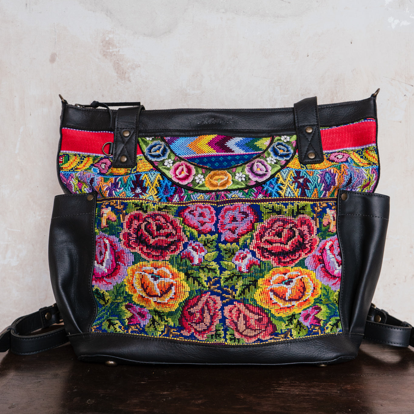 THE PERFECT BAG - OOAK HUIPIL - BLACK - NO. 12688