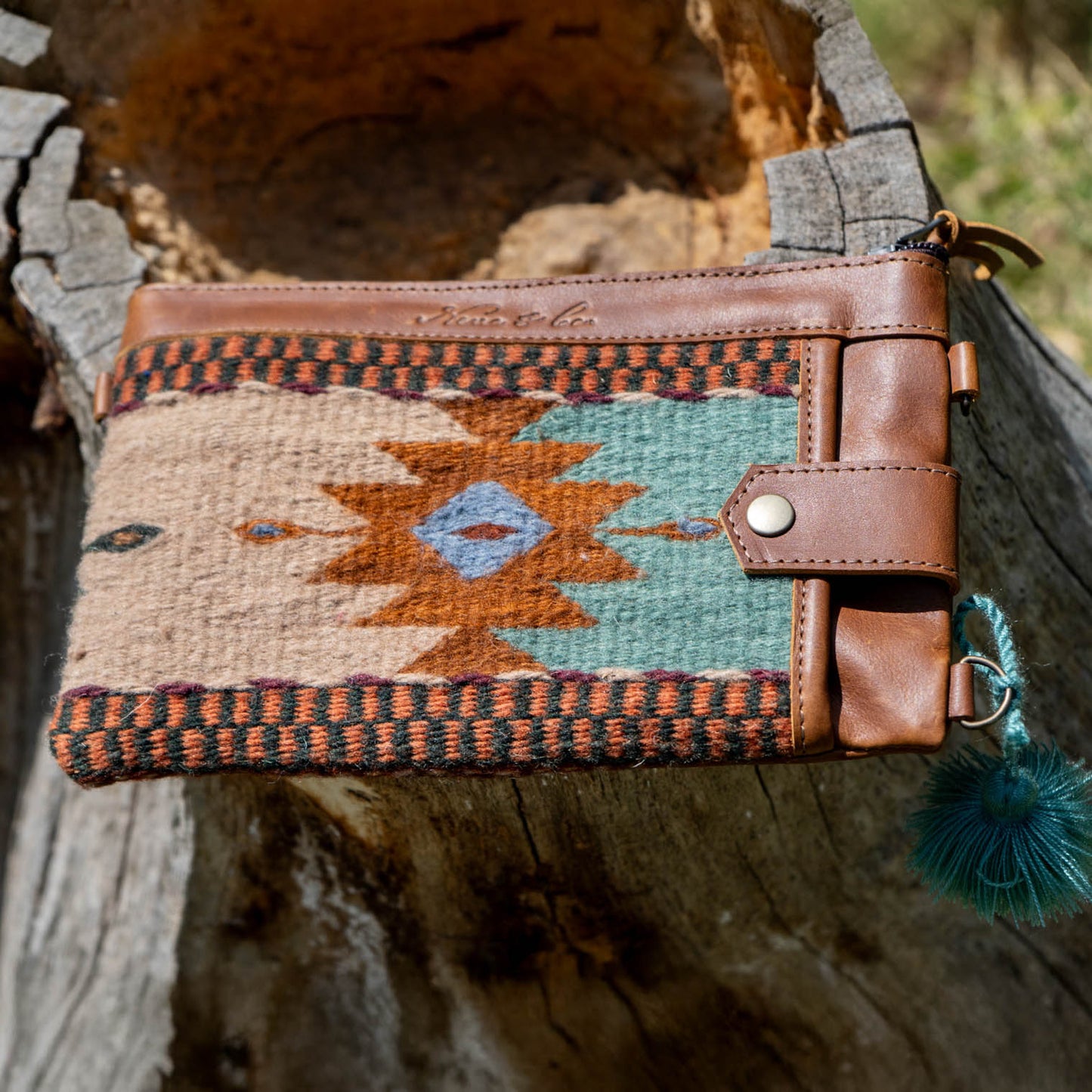 EVERYTHING CLUTCH - MEXICO TEXTILE - CAFE - NO. 15575