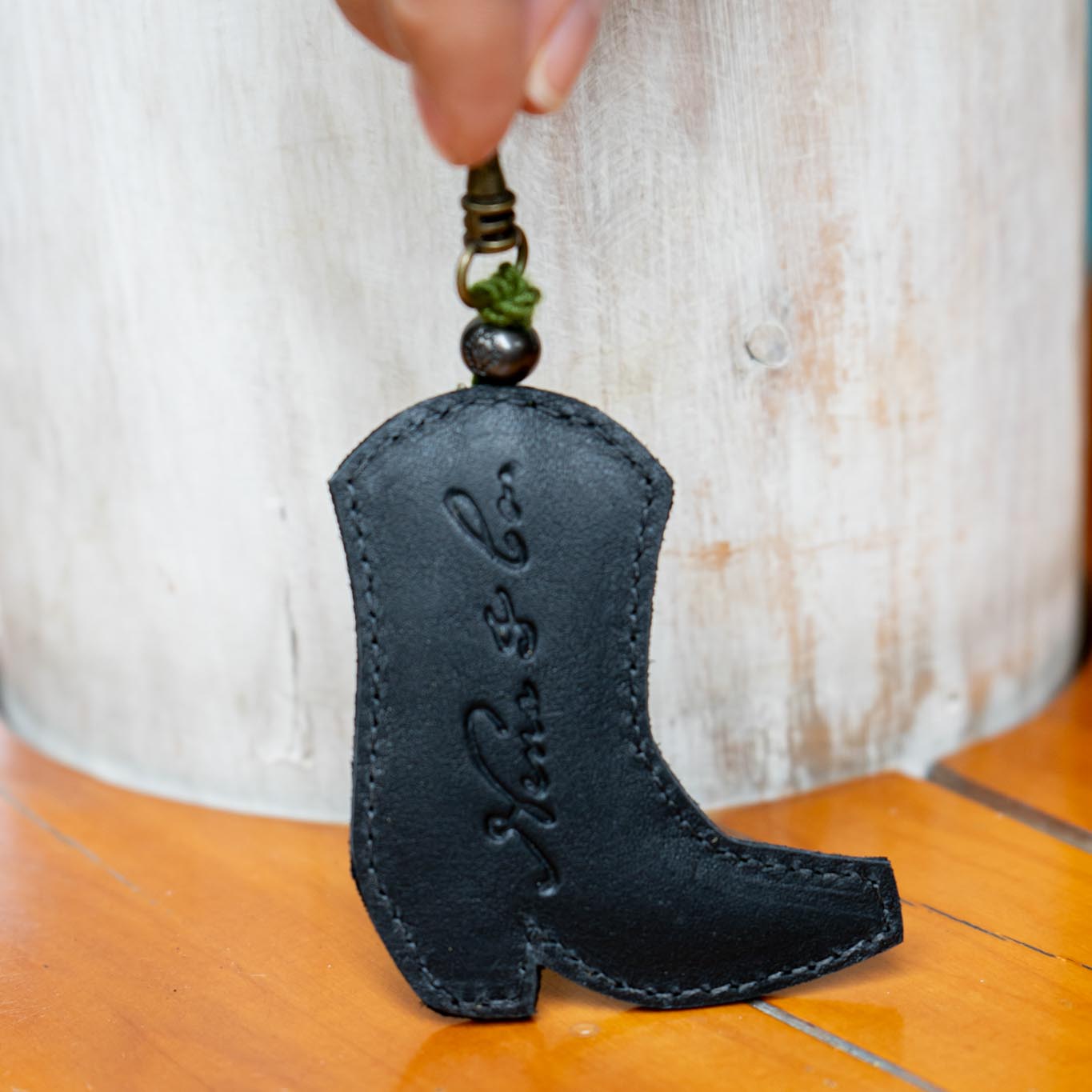 BOOT CHARM - EMBROIDERED LEATHER