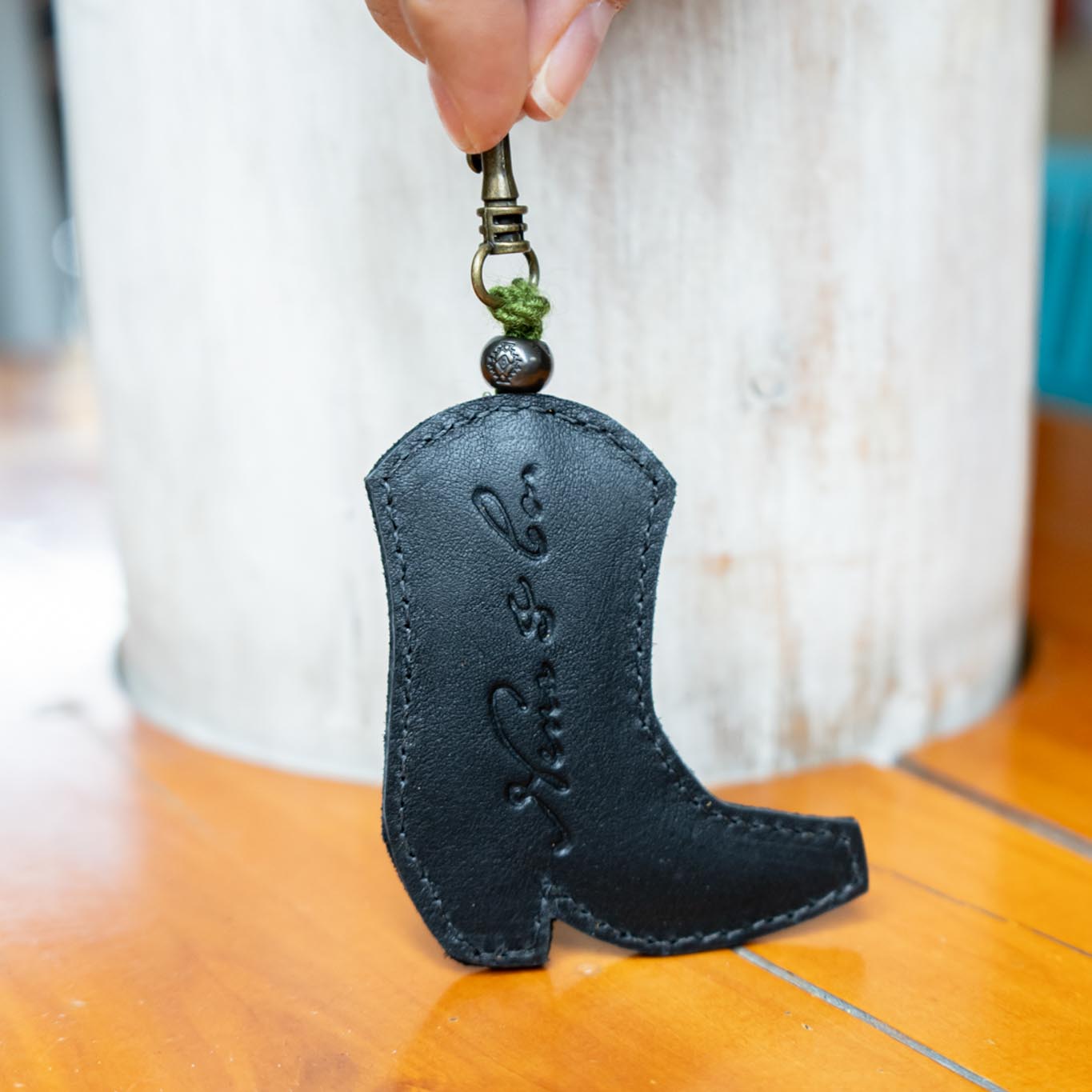 BOOT CHARM - EMBROIDERED LEATHER