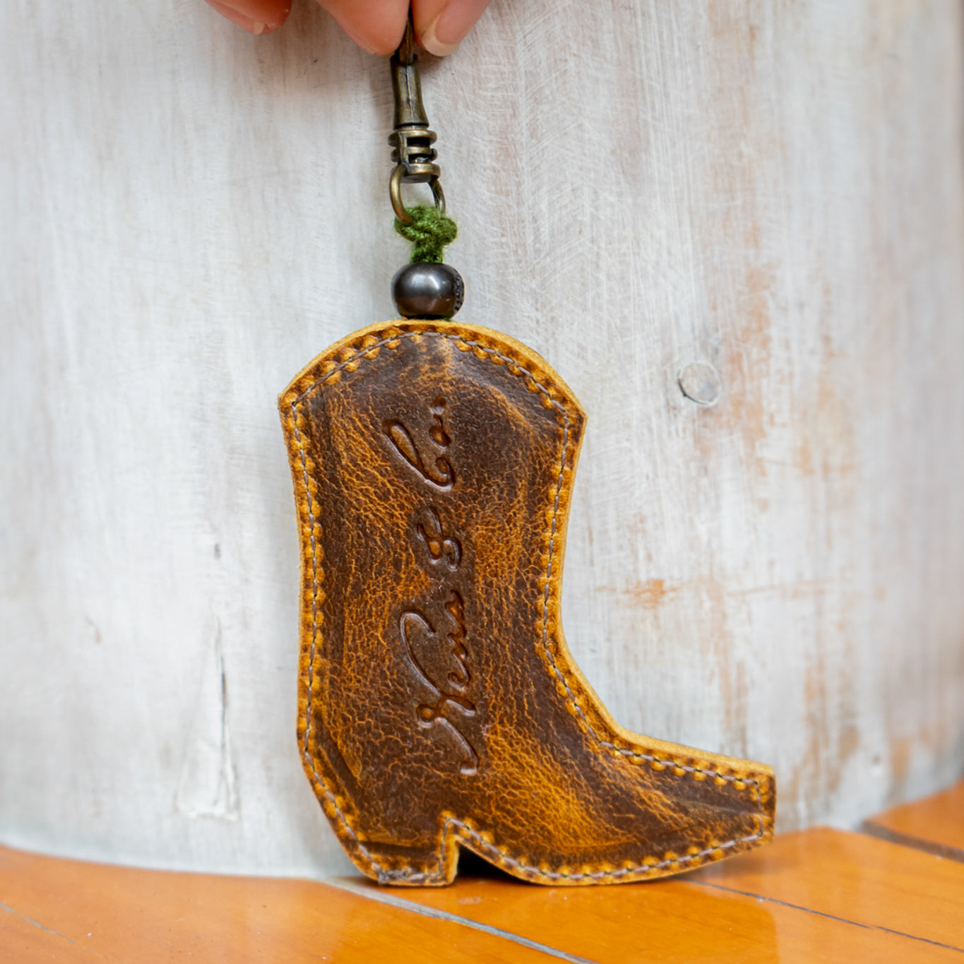 BOOT CHARM - EMBROIDERED LEATHER