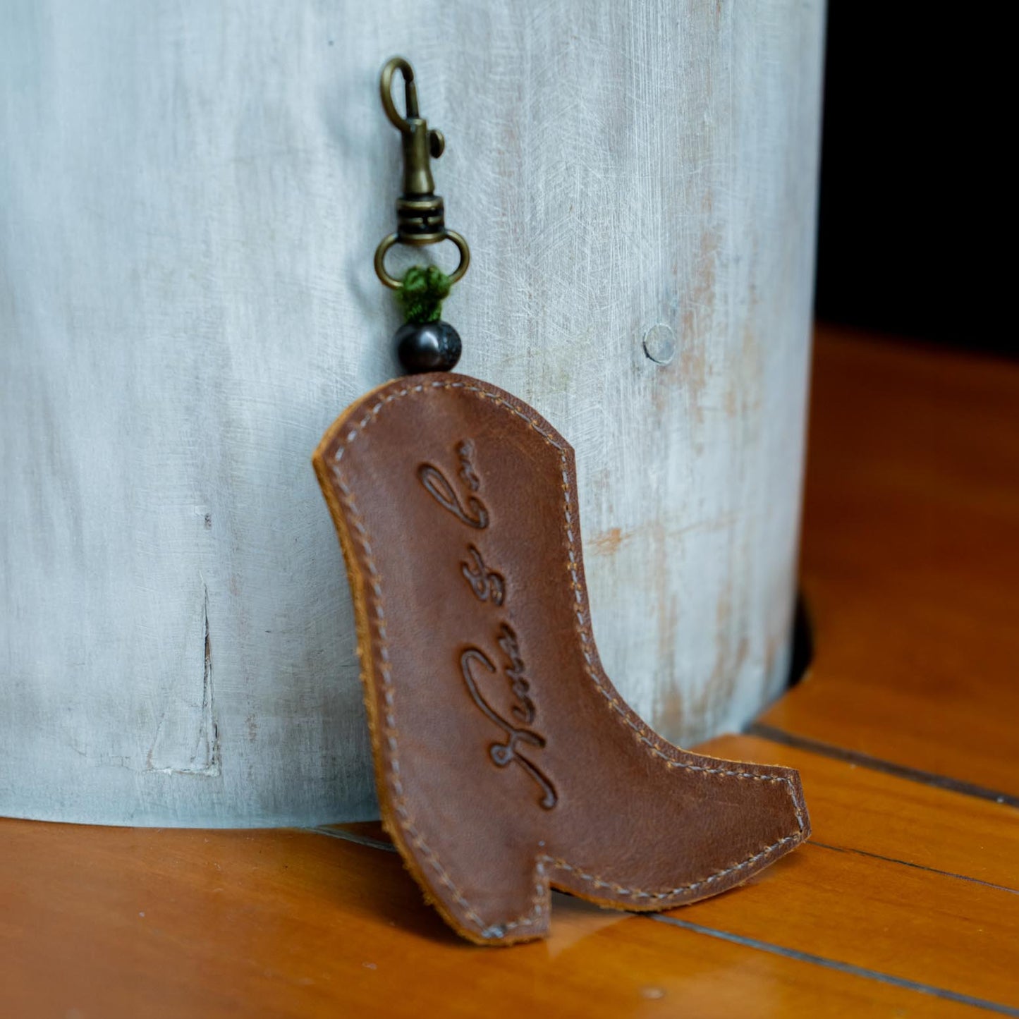 BOOT CHARM - EMBROIDERED LEATHER