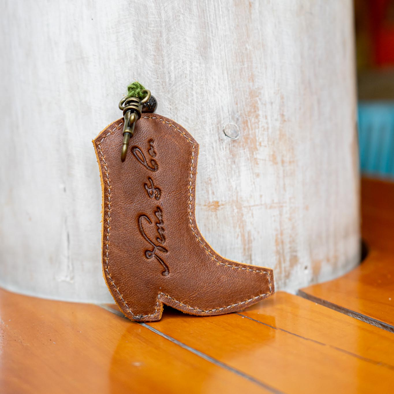 BOOT CHARM - EMBROIDERED LEATHER