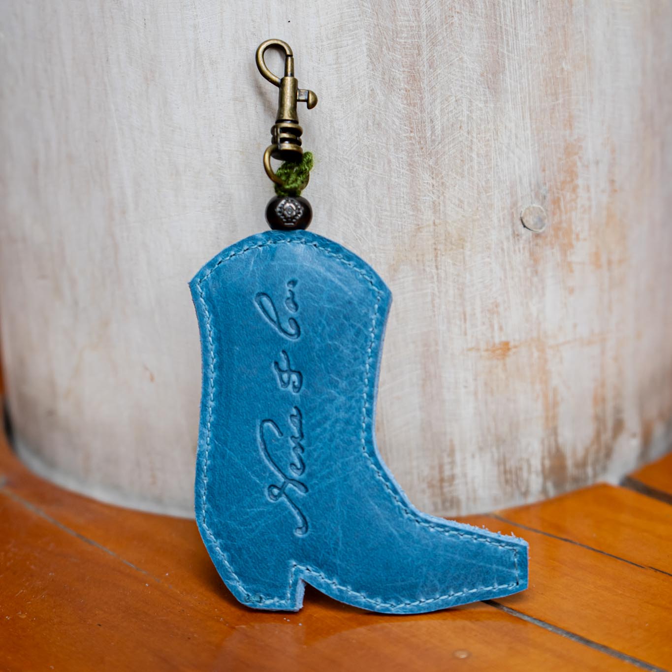 BOOT CHARM - EMBROIDERED LEATHER