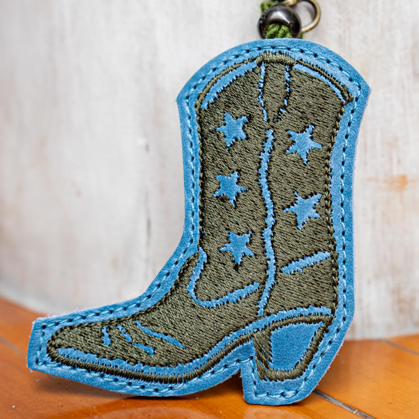 BOOT CHARM - EMBROIDERED LEATHER