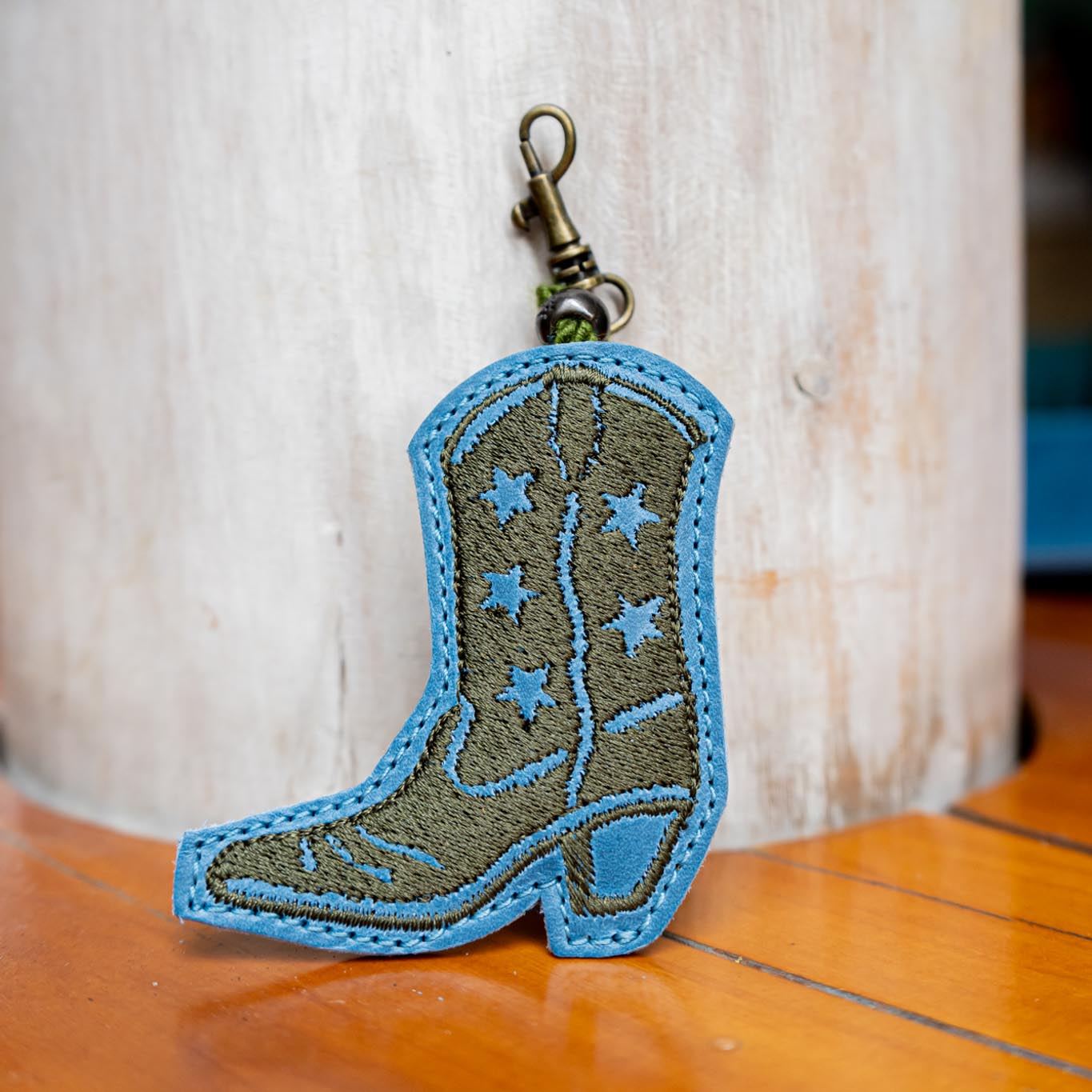 BOOT CHARM - EMBROIDERED LEATHER