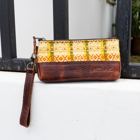 LITTLE BOSS CLUTCH - OOAK HUIPIL - COPPER - NO. 12948