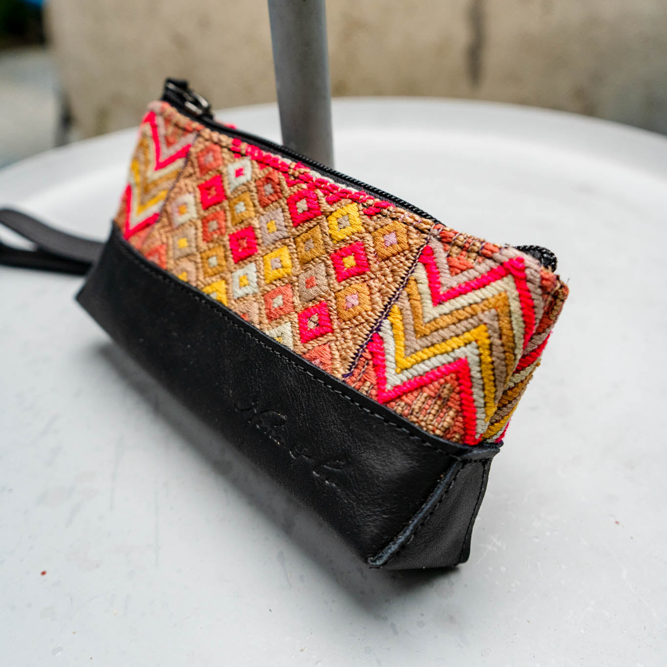 LITTLE BOSS CLUTCH - OOAK HUIPIL - BLACK - NO. 12981