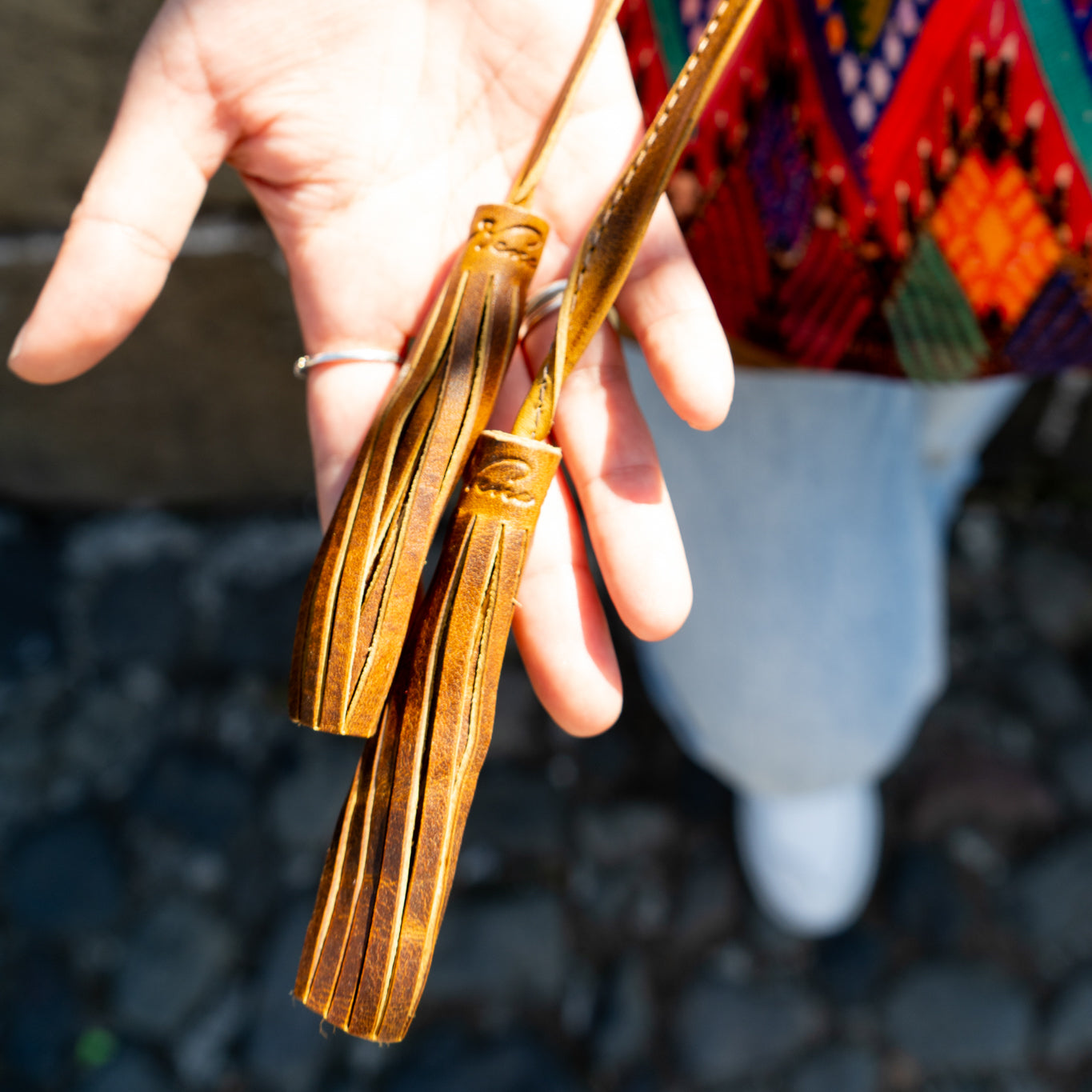 DRAWSTRING BUCKET BAG - OOAK HUIPIL - WRANGLER - NO. 14896