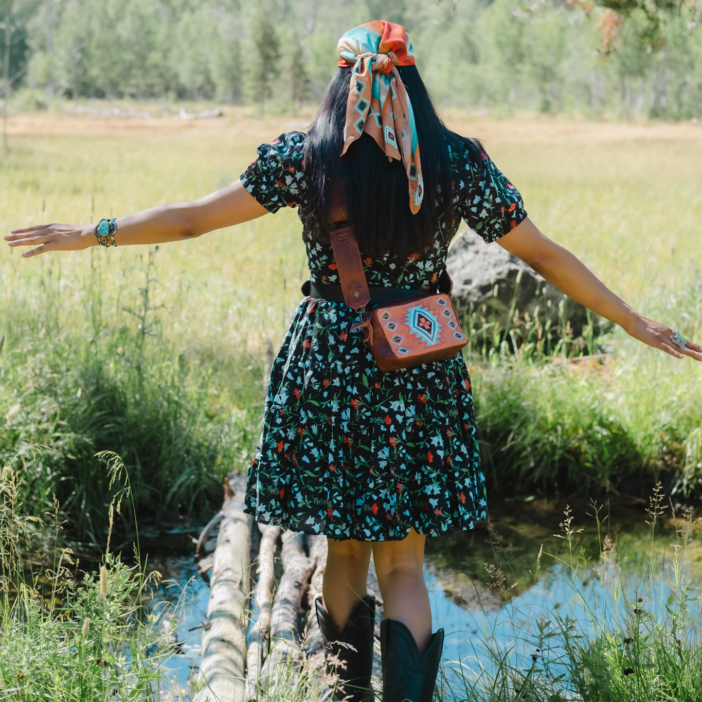 WANDER CROSSBODY SET - B.YELLOWTAIL X NENA - CORAL PANEL