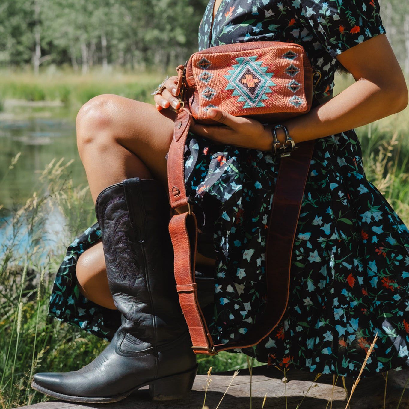 WANDER CROSSBODY SET - B.YELLOWTAIL X NENA - CORAL PANEL