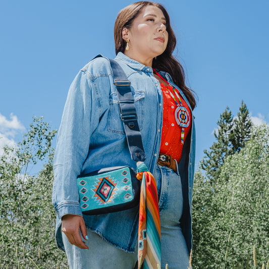 WANDER CROSSBODY SET - B.YELLOWTAIL X NENA - TURQUOISE PANEL