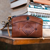 COIN PURSE - FULL LEATHER - CAFE