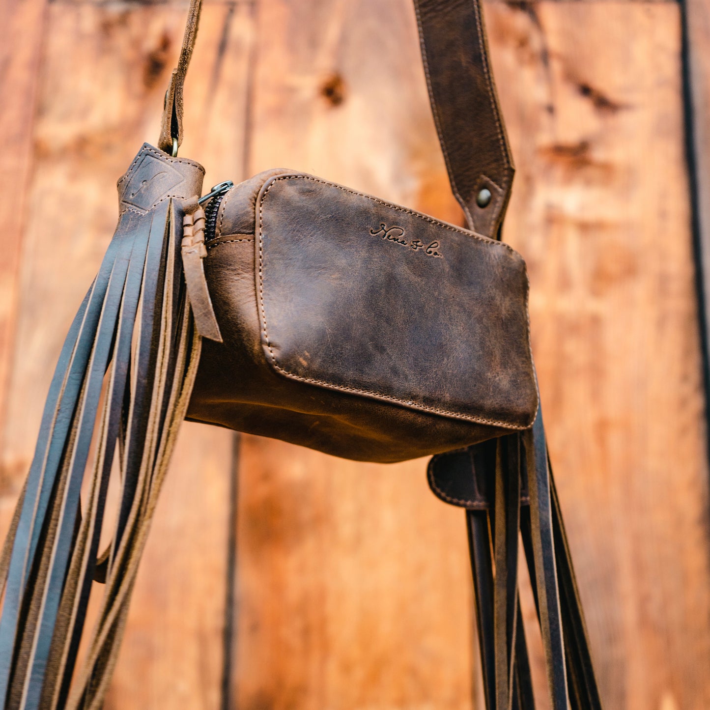 ESSENTIALS BAG - FULL LEATHER - CHESTNUT