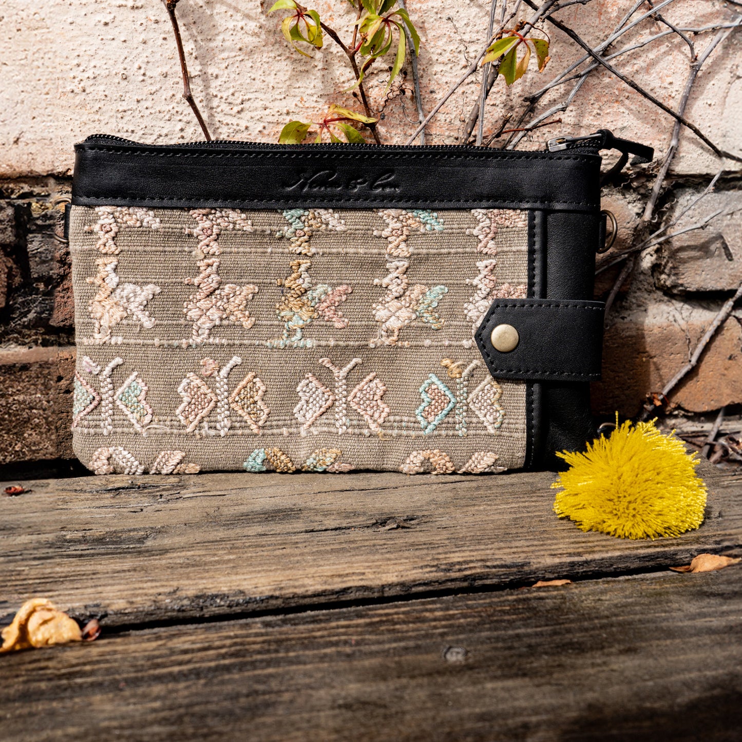 EVERYTHING CLUTCH - OOAK HUIPIL - BLACK - NO. 13998