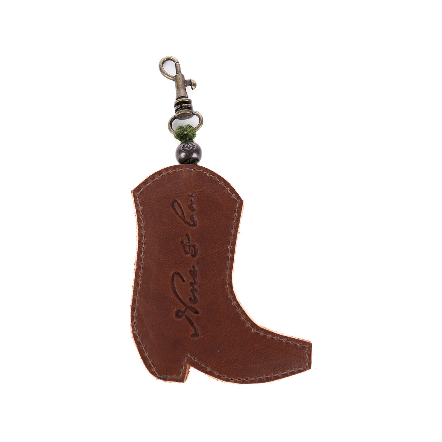 BOOT CHARM - EMBROIDERED LEATHER