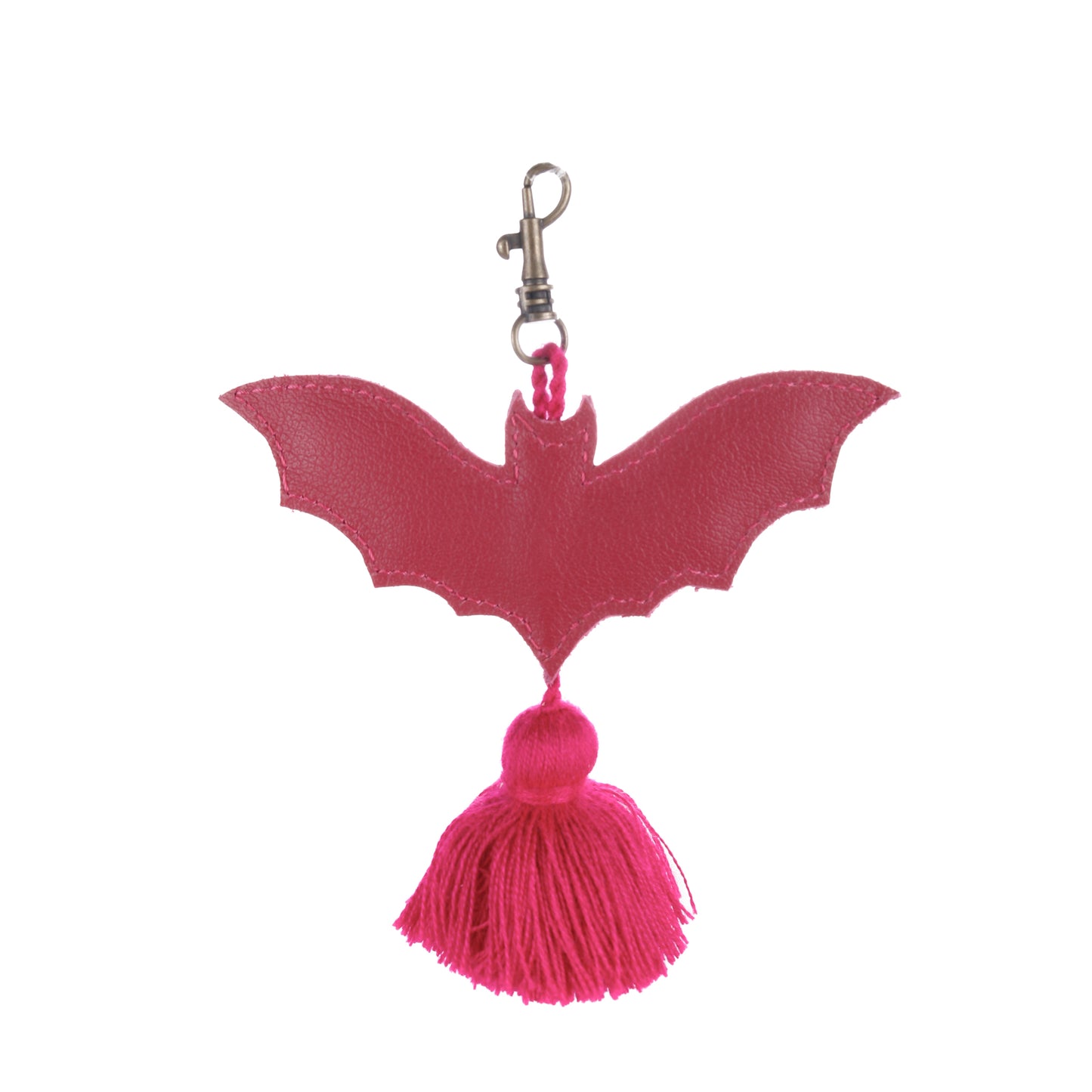 LEATHER BAT CHARM