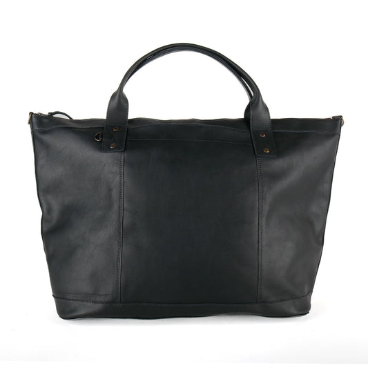 UPDATED PERFECT WEEKENDER - FULL LEATHER - BLACK